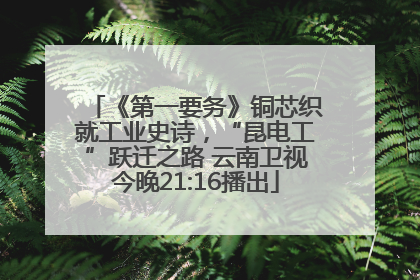 《第一要务》铜芯织就工业史诗，“昆电工”跃迁之路 云南卫视今晚21:16播出