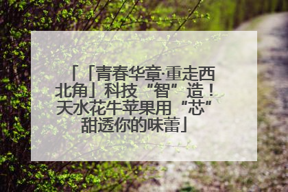 「青春华章·重走西北角」科技“智”造！天水花牛苹果用“芯”甜透你的味蕾