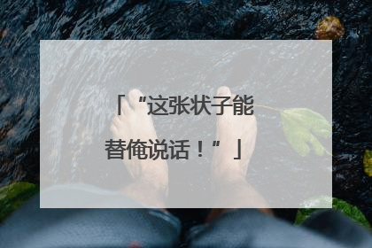 “这张状子能替俺说话！”