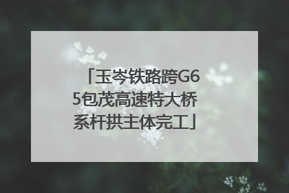 玉岑铁路跨G65包茂高速特大桥系杆拱主体完工