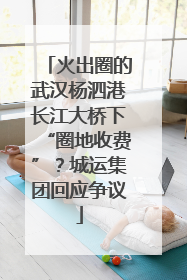 火出圈的武汉杨泗港长江大桥下“圈地收费”？城运集团回应争议