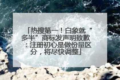 热搜第一！白象就“多半”商标发声明致歉：注册初心是做份量区分，将尽快调整