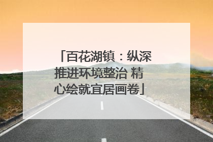 百花湖镇：纵深推进环境整治 精心绘就宜居画卷