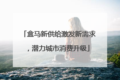 盒马新供给激发新需求，潜力城市消费升级