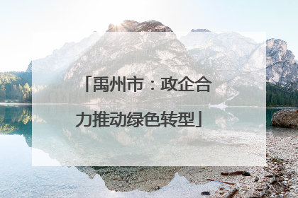 禹州市：政企合力推动绿色转型