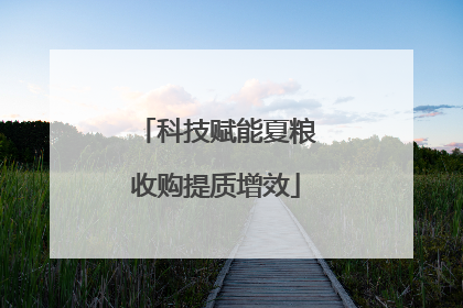 科技赋能夏粮收购提质增效