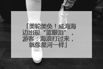 美轮美奂！威海海边出现“蓝眼泪”，游客：海浪打过来，就像星河一样