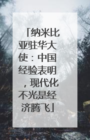 纳米比亚驻华大使：中国经验表明，现代化不光是经济腾飞