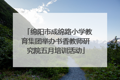 绵阳市成绵路小学教育集团举办书香教师研究院五月培训活动