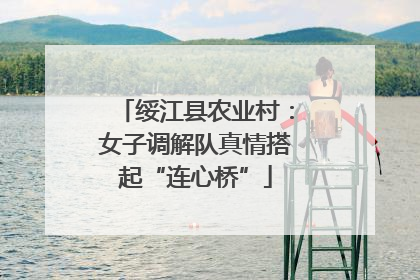 绥江县农业村：女子调解队真情搭起“连心桥”