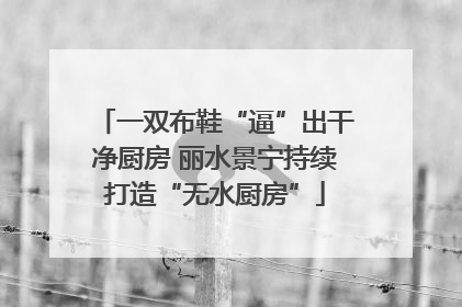 一双布鞋“逼”出干净厨房 丽水景宁持续打造“无水厨房”