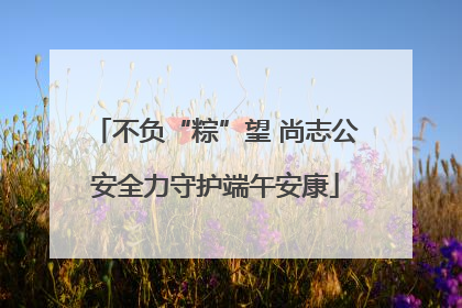 不负“粽”望 尚志公安全力守护端午安康