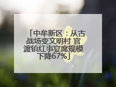 中牟新区：从古战场变文明村 官渡镇红事宴席规模下降67%