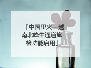 中国里火—越南北峰生通道旅检功能启用