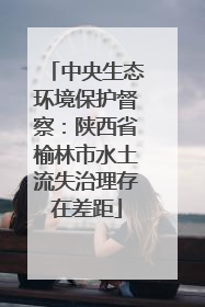 中央生态环境保护督察：陕西省榆林市水土流失治理存在差距