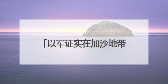 以军证实在加沙地带物资分发点附近开火