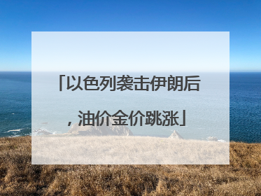 以色列袭击伊朗后，油价金价跳涨