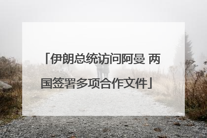 伊朗总统访问阿曼 两国签署多项合作文件