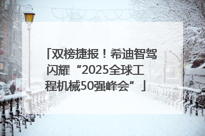 双榜捷报！希迪智驾闪耀“2025全球工程机械50强峰会”