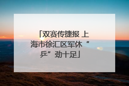 双赛传捷报 上海市徐汇区军休“乒”劲十足