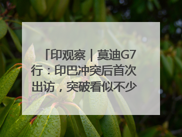 印观察｜莫迪G7行：印巴冲突后首次出访，突破看似不少实质成果不多