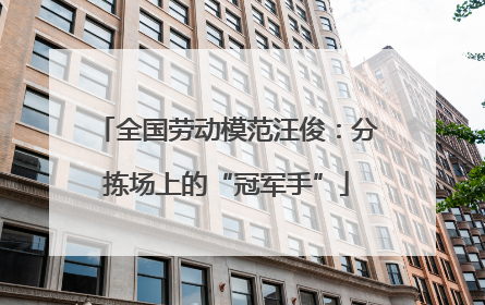 全国劳动模范汪俊：分拣场上的“冠军手”