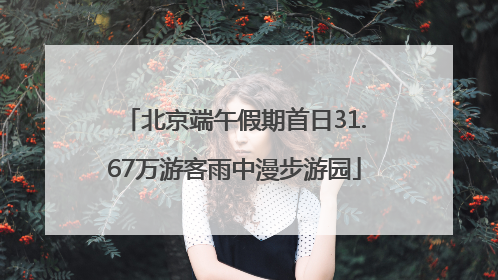 北京端午假期首日31.67万游客雨中漫步游园