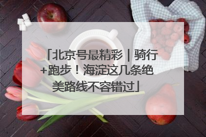 北京号最精彩｜骑行+跑步！海淀这几条绝美路线不容错过