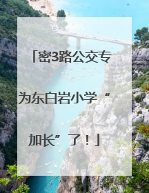 密3路公交专为东白岩小学“加长”了！