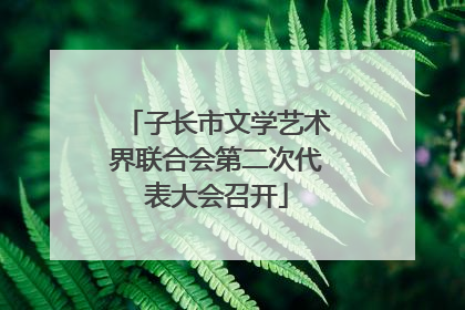 子长市文学艺术界联合会第二次代表大会召开