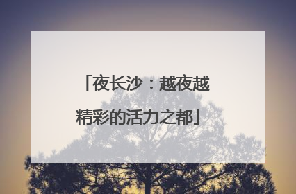 夜长沙：越夜越精彩的活力之都
