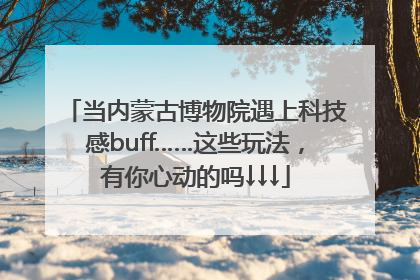 当内蒙古博物院遇上科技感buff……这些玩法，有你心动的吗↓↓↓