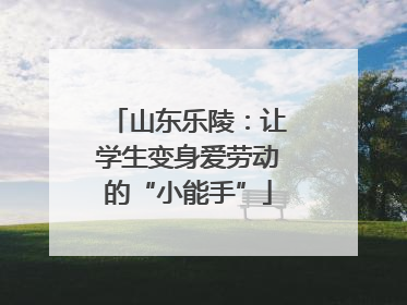 山东乐陵：让学生变身爱劳动的“小能手”