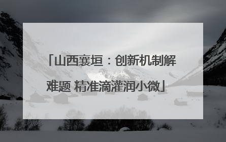 山西襄垣：创新机制解难题 精准滴灌润小微