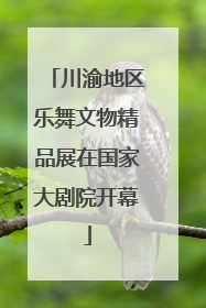 川渝地区乐舞文物精品展在国家大剧院开幕