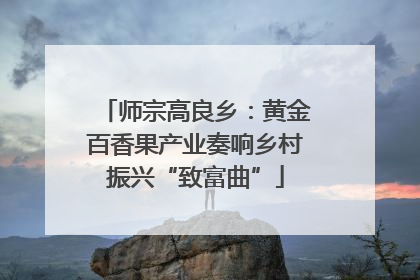 师宗高良乡：黄金百香果产业奏响乡村振兴“致富曲”