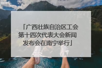 广西壮族自治区工会第十四次代表大会新闻发布会在南宁举行