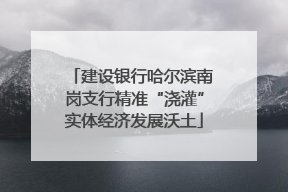 建设银行哈尔滨南岗支行精准“浇灌”实体经济发展沃土