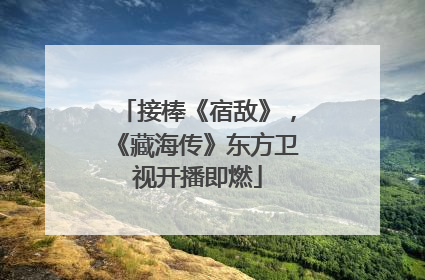 接棒《宿敌》，《藏海传》东方卫视开播即燃