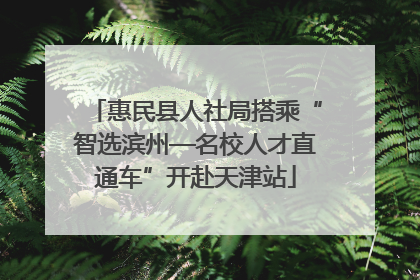 惠民县人社局搭乘“智选滨州—名校人才直通车”开赴天津站