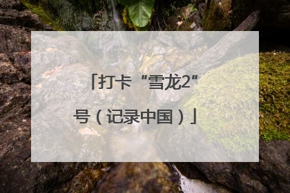 打卡“雪龙2”号（记录中国）