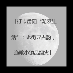 打卡岳阳“湖系生活”：老街寻古韵，渔歌小镇品烟火