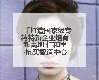 打造国家级专精特新企业培育新高地 仁和里·杭实智造中心盛大启幕！