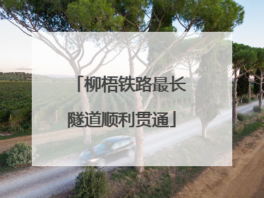 柳梧铁路最长隧道顺利贯通