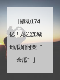撬动174亿！龙岩连城地瓜如何变“金瓜”