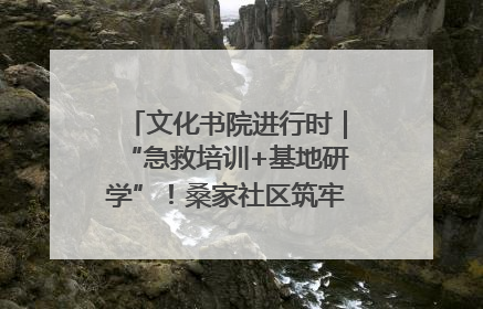 文化书院进行时｜“急救培训+基地研学”！桑家社区筑牢居民健康防线