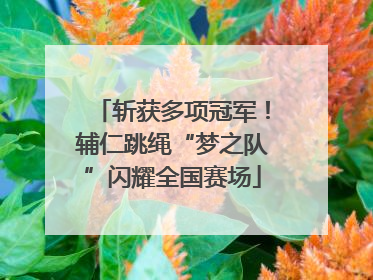 斩获多项冠军！辅仁跳绳“梦之队”闪耀全国赛场