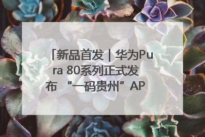新品首发｜华为Pura 80系列正式发布 “一码贵州”APP抢先开售！