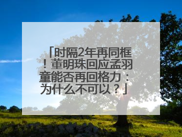时隔2年再同框！董明珠回应孟羽童能否再回格力：为什么不可以？