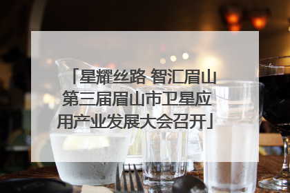 星耀丝路 智汇眉山 第三届眉山市卫星应用产业发展大会召开
